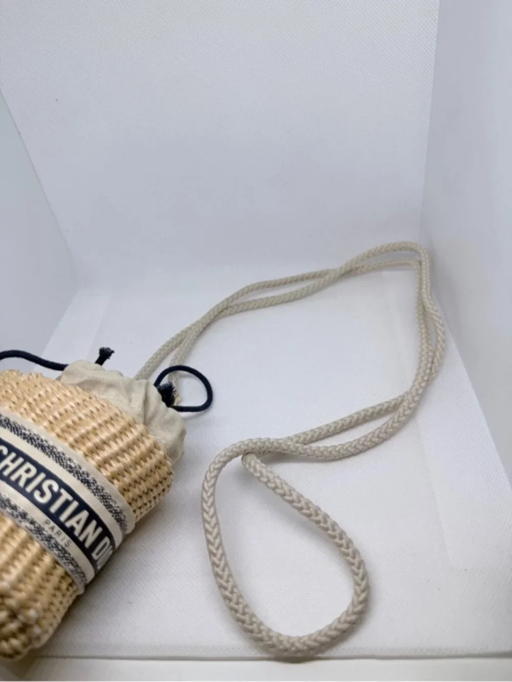 SOLD Dior Beauty Mini Woven Bucket Crossbody Bag Promotional GWP 0897